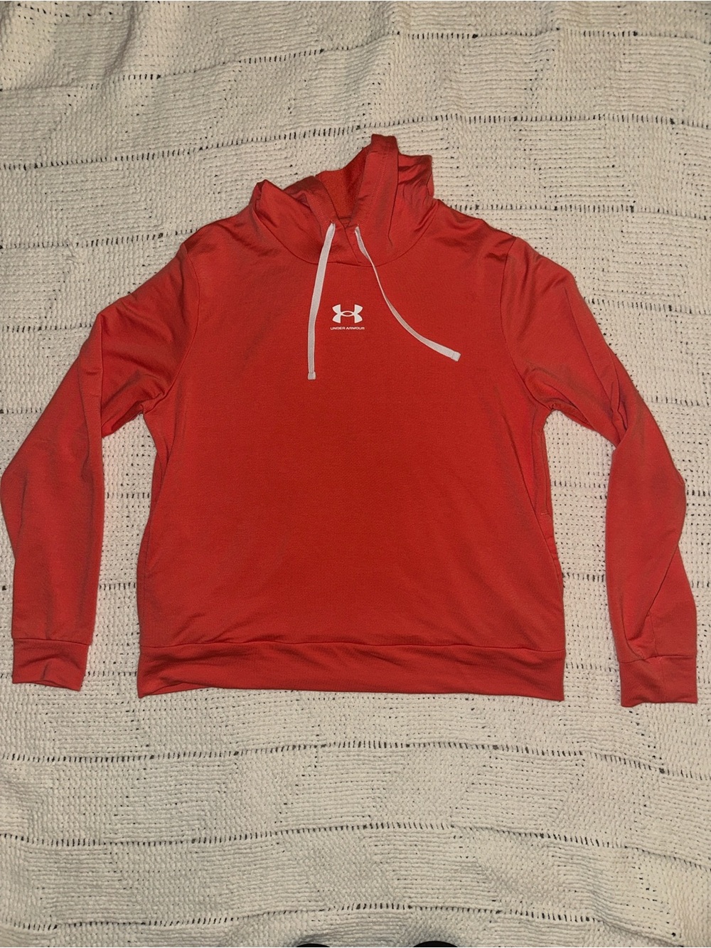 Under Armour Women’s Orange Hoodie with White Logo